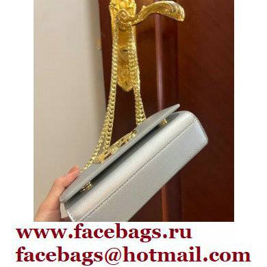 Dolce  &  Gabbana Calfskin 3.5 Chain phone bag Silver